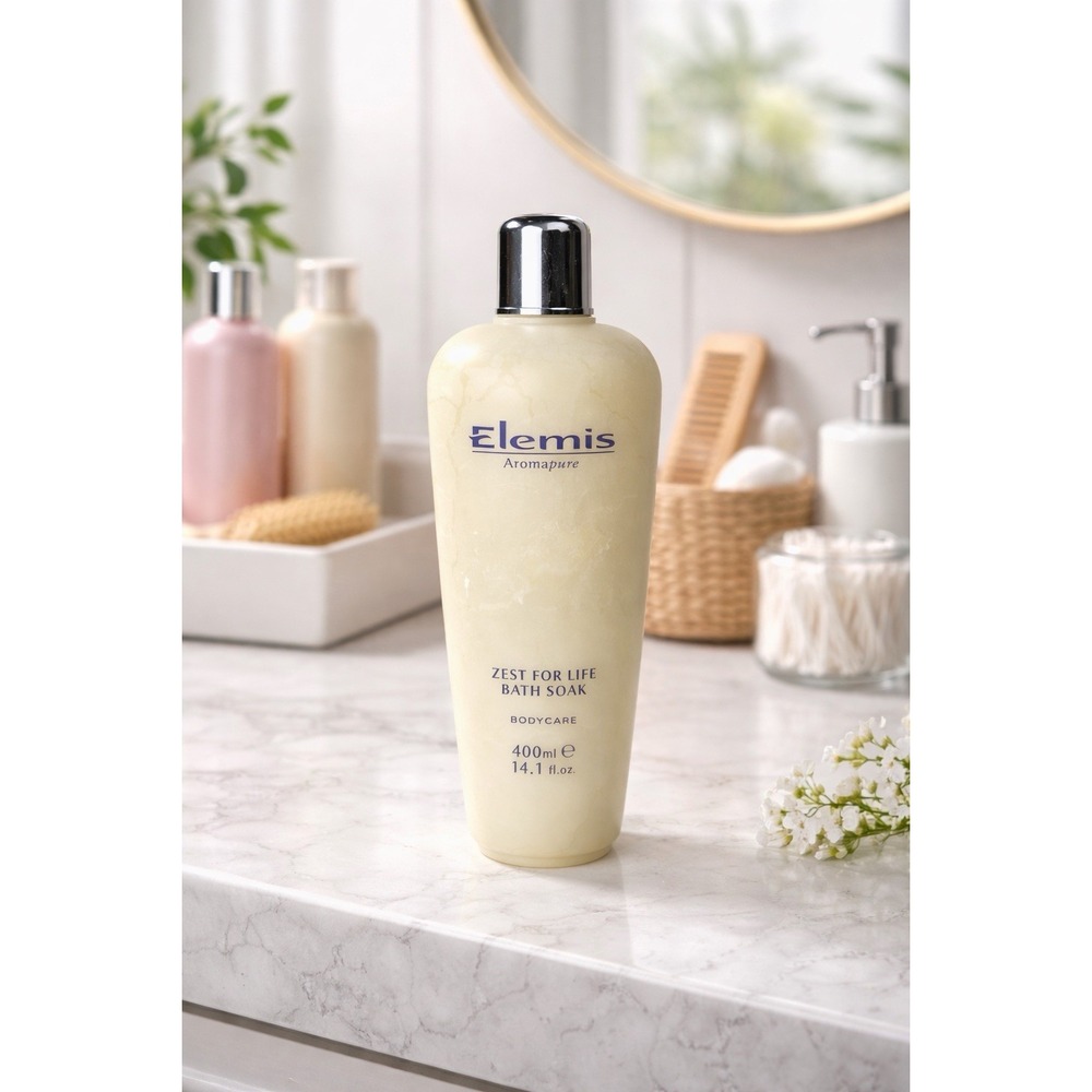 Elemis‎ Aromapure Zest For Life Bath Soak 400ml 13.5 fl. oz. disc